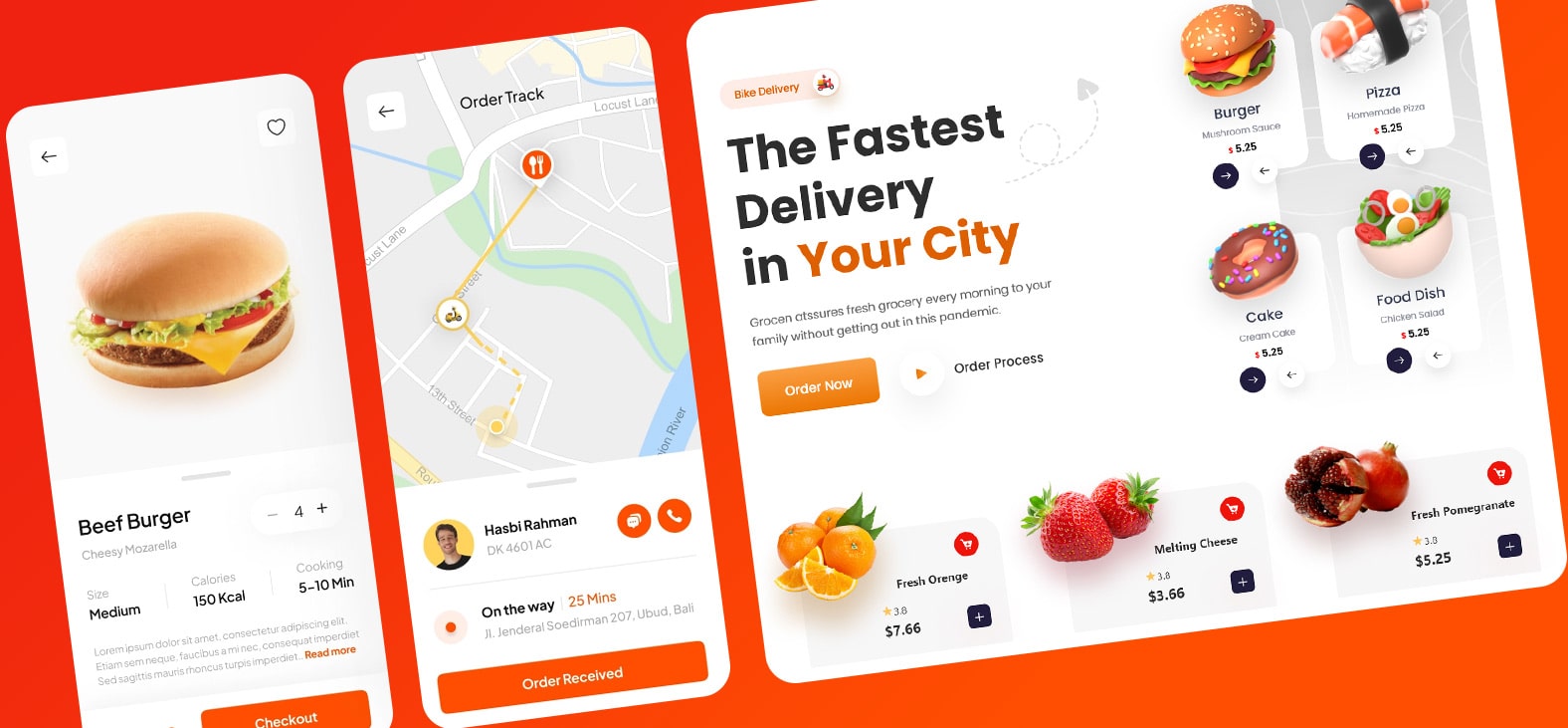 online food delivery app and website